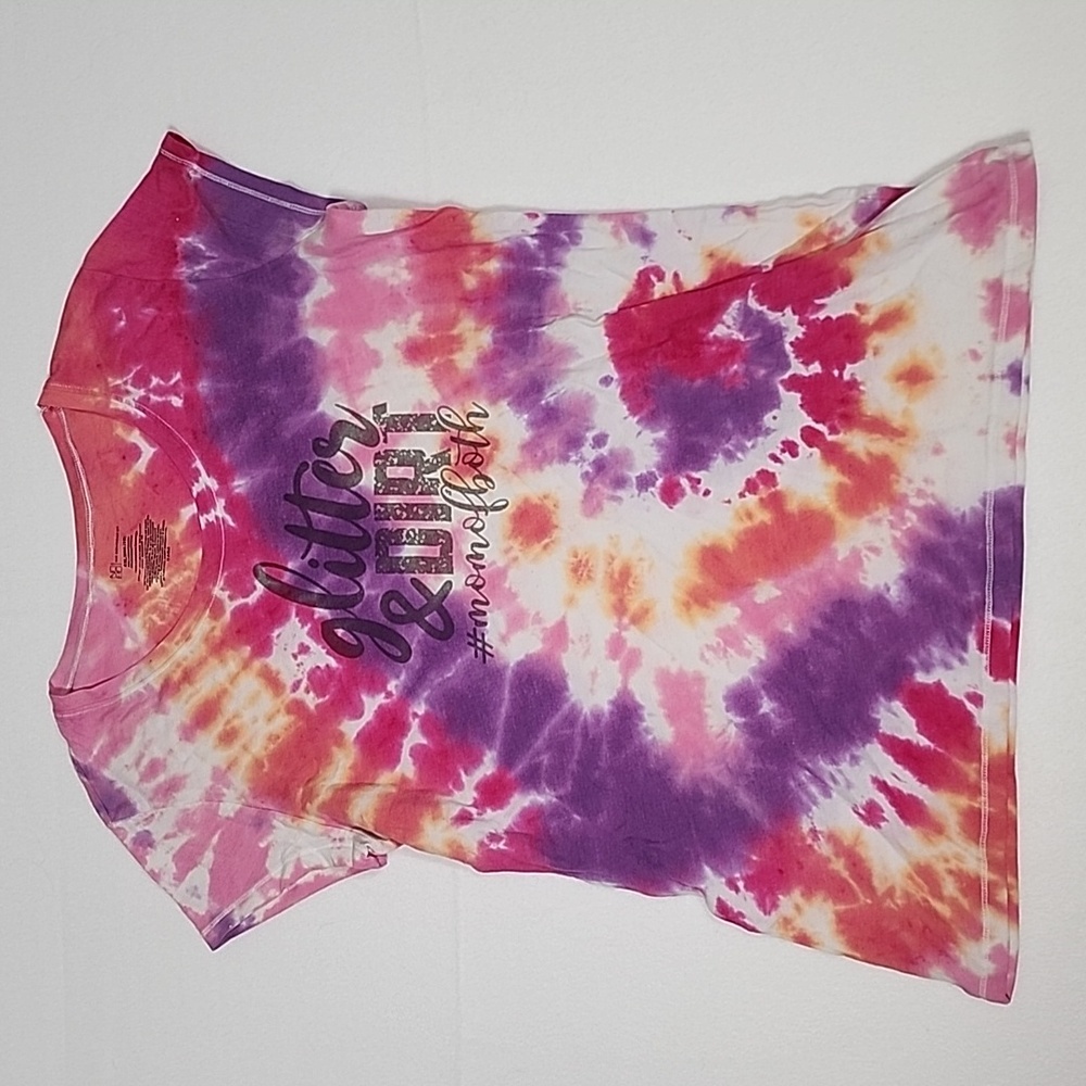 🌻FOR BUNDLES ONLY🌻 Pink Orange Tie-dye Mom Life Shirt - Picture 1 of 13